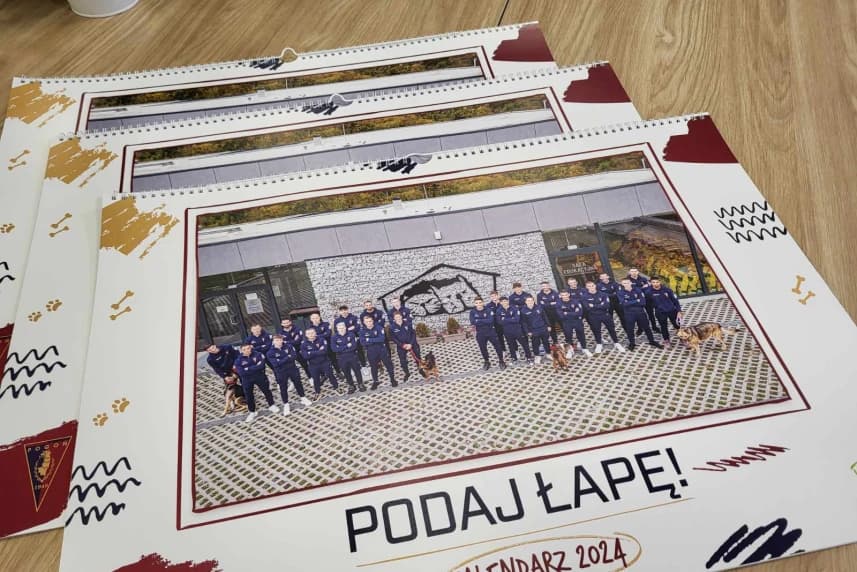 Ze schroniska do kalendarza Podopieczni szczecińskiego Schroniska dla Bezdomnych Zwierząt trafili na karty kalendarza Pogoni Szczecin
