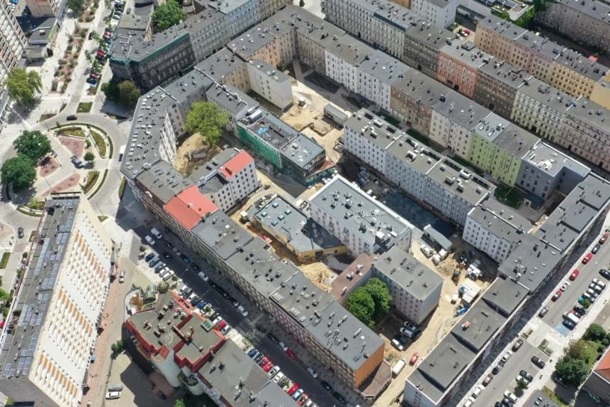 Przebudowa wnętrza kwartału 36. Wieści z budowy Przebudowa wnętrza kwartału 36. Wieści z budowy