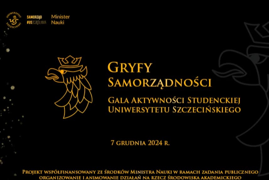 V edycja Gali Aktywności Studenckiej Gryfy Samorządności już 7 grudnia! V edycja Gali Aktywności Studenckiej Gryfy Samorządności już 7 grudnia!