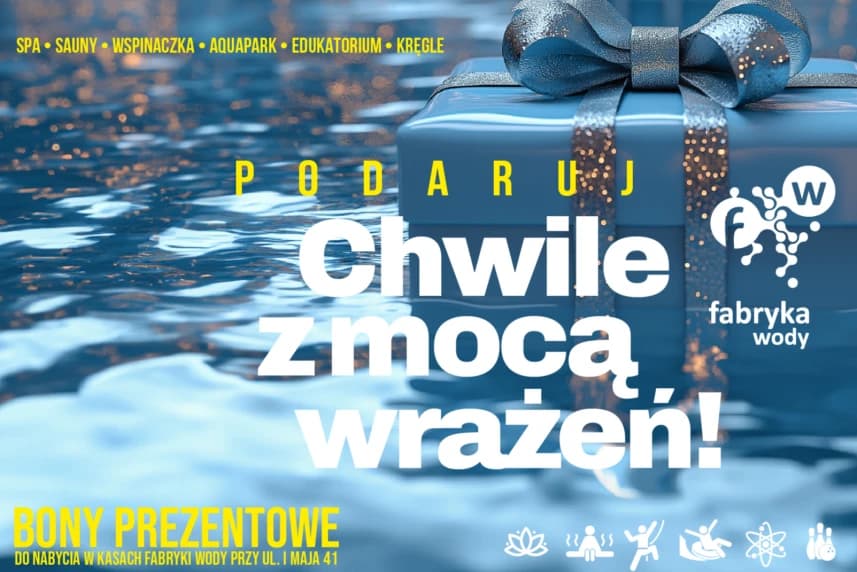 Podaruj wyjątkowe chwile w Fabryce Wody Podaruj wyjątkowe chwile w Fabryce Wody. Voucher do Fabryki Wody to doskonały wybór!