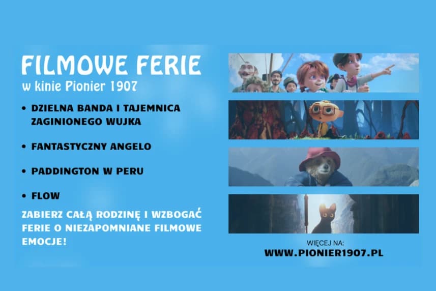Zimowe ferie w Kinie Pionier – magiczne chwile dla całej rodziny! Zimowe ferie w Kinie Pionier – magiczne chwile dla całej rodziny!