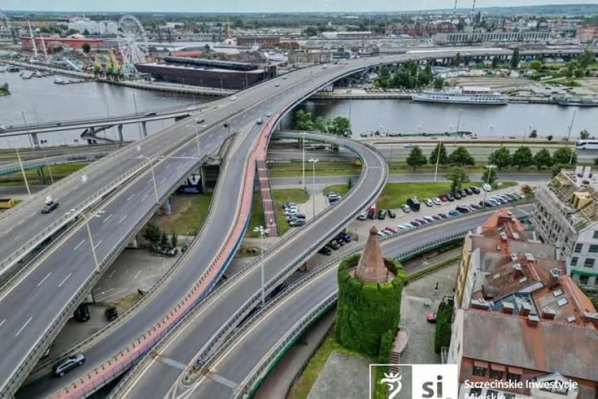 Remont Trasy Zamkowej.  Tymczasowa niedostępność pasów ruchu W piątek 7 marca na nitce południowej Trasy Zamkowej prowadzone będą prace pomiarowe.