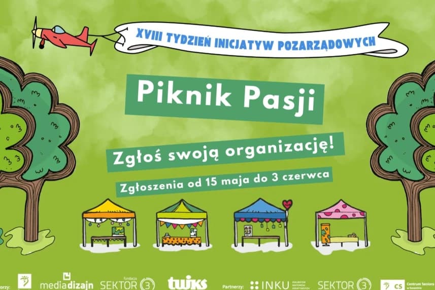 Ostatnie godziny na zgłoszenia udziału NGO'sów w Pikniku Pasji Przypominamy, że jeszcze tylko dziś (tj. 3 czerwca br.) lokalne organizacje pozarządowe mogą zgłosić swój udział w tegorocznej edycji Pikniku Pasji.