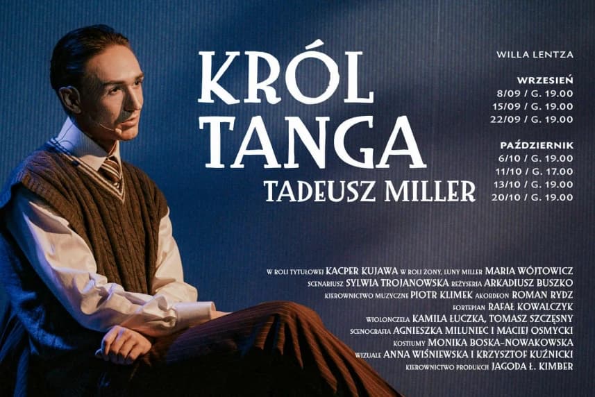 Król Tanga w Willi Lentza Król Tanga. Grafika informacyjna