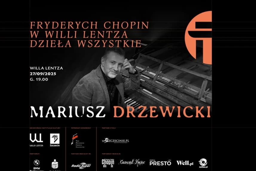 Fryderyk Chopin w Willi Lentza. Dzieła wszystkie Plakat zapraszający na wydarzenie