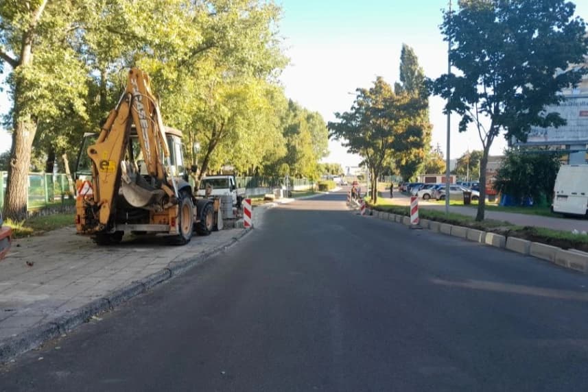 Prace drogowe na ul. Jasnej postępują Prace drogowe na ul. Jasnej