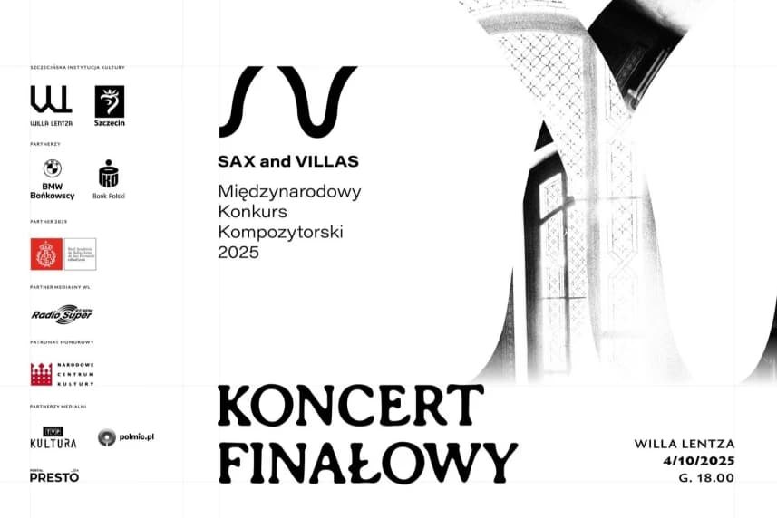 Willa Lentza zaprasza na SAXandVILLAS – koncert finałowy Grafika informacyjna