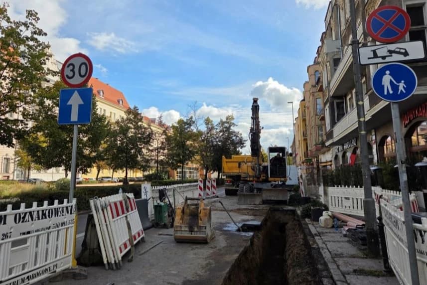 Kolejny etap prac na alei Jana Pawła II Prace drogowe na alei Jana Pawła II