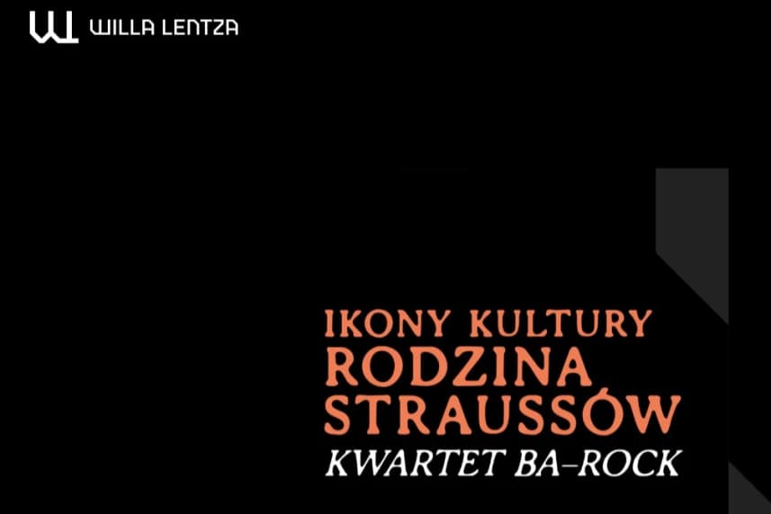 Październikowy Salon Muzyczny. Rodzina Straussów. Kwartet Ba – rock Grafika ilustracyjna