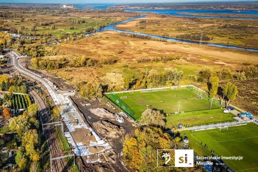 Infrastruktura północ. Wieści z budowy #2 Budowa nowej drogi biegnącej obok ulicy Stołczyńskiej.