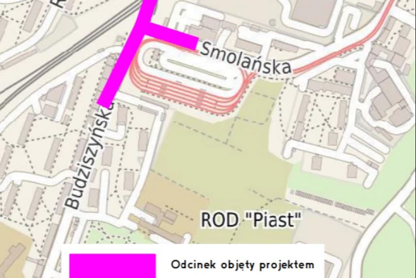Przejazd Smolańska – Budziszyńska od 8 listopada zamknięty Przejazd Smolańska – Budziszyńska od 8 listopada zamknięty