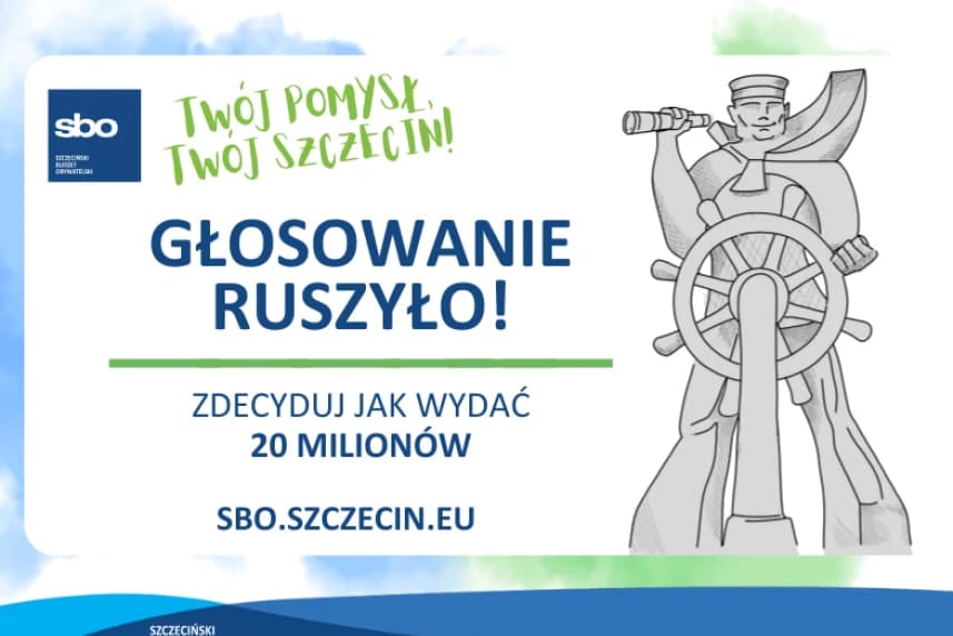 SBO 2026: głosowanie ruszyło Do 3 grudnia br. możemy zdecydować na co przeznaczyć aż 20 milionów złotych z miejskiej kasy!