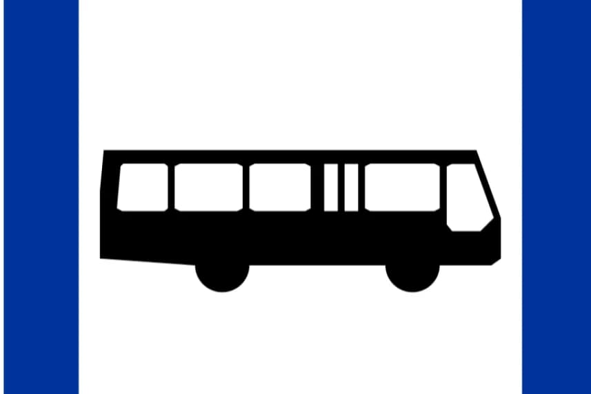 Przystanek „Warzymice Osiedle Promyk” nadal w zmienionej lokalizacji Znak przystanku autobusowego