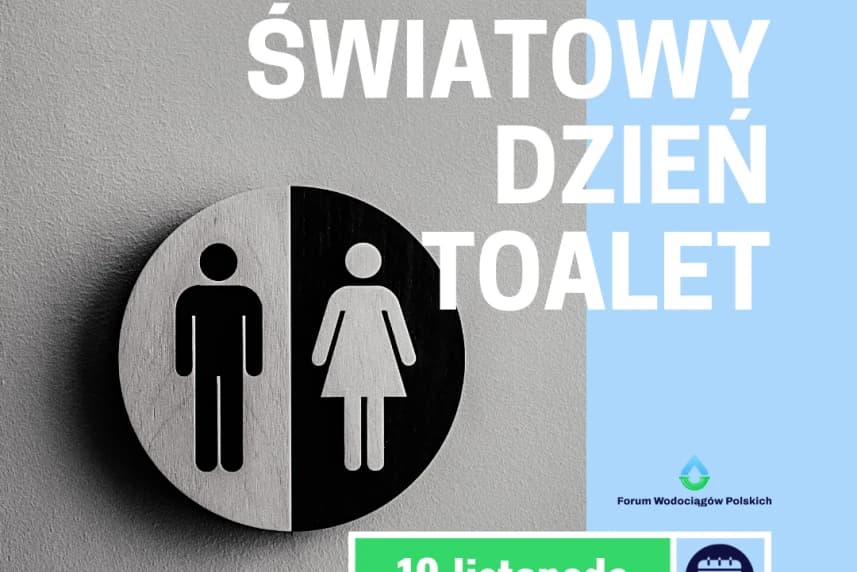 19 listopada - Światowy Dzień Toalet. Pochylmy się nad tym, co ważne Grafika informacyjna