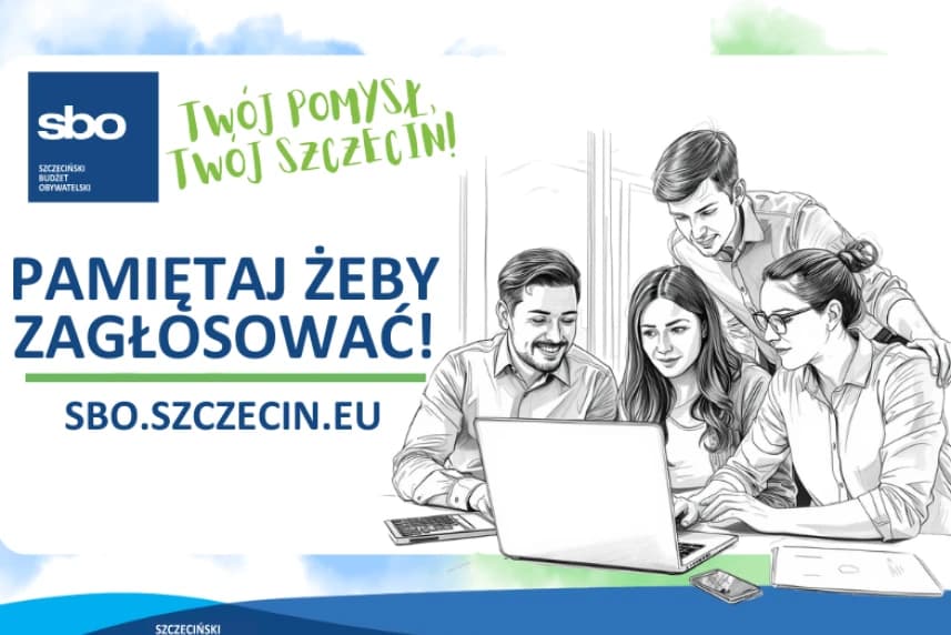 SBO 2026: tysiące szczecinian już zagłosowało. A Ty? Tylko do 3 grudnia br. do godz. 15.30 można głosować na pomysły zgłoszone do SBO 2026!