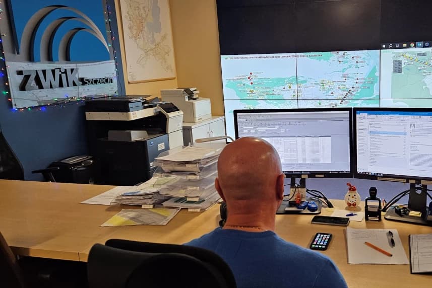 ZWiK w czasie Świąt. Co zrobić jeśli dojdzie do awarii? Dyspozytornia Zakładu Wodociągów i Kanalizacji w Szczecinie.