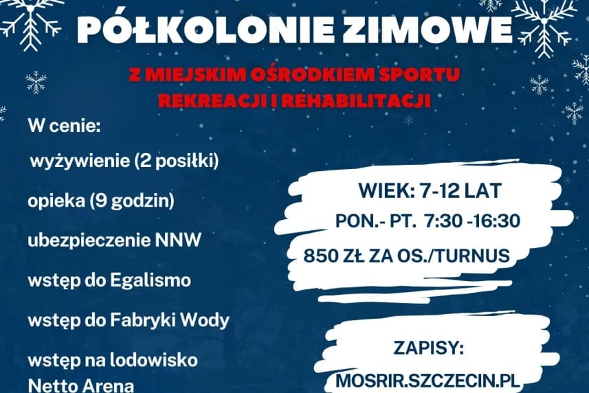 Multisportowe półkolonie zimowe z MOSRiR Multisportowe półkolonie zimowe z MOSRiR