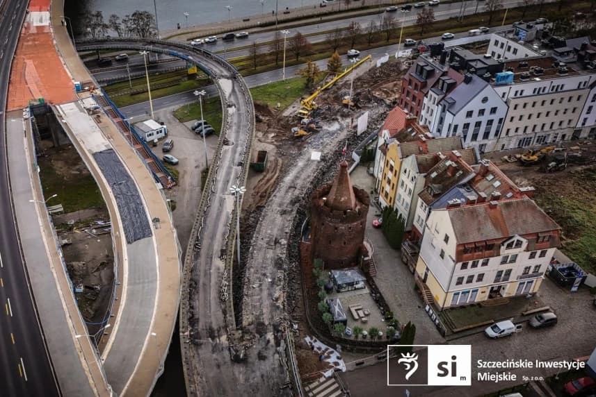 Remont Trasy Zamkowej. Zmiany w organizacji ruchu #4 Remont Trasy Zamkowej w Szczecinie.