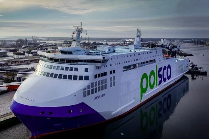 Prom Jantar już płynie do Szczecina Prom Jantar