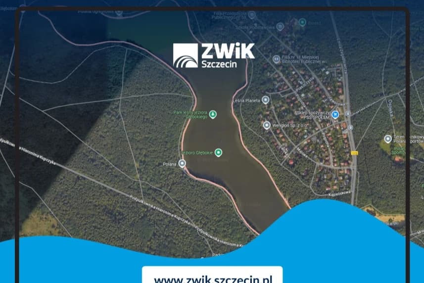 Trwa dolewanie wody do Jeziora Głębokiego Grafika ilustracyjna