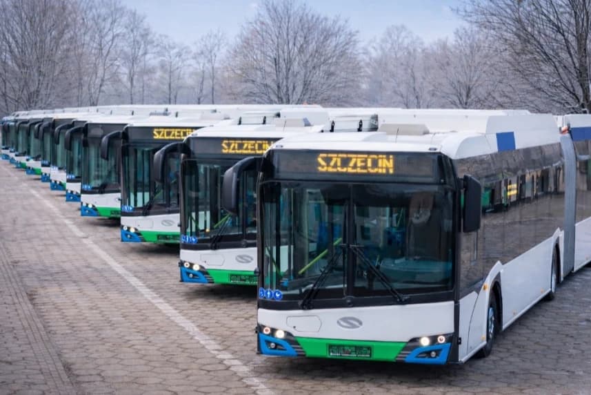 Nowe autobusy elektryczne wyjechały na ulice Szczecina Nowe autobusy elektryczne w Szczecinie
