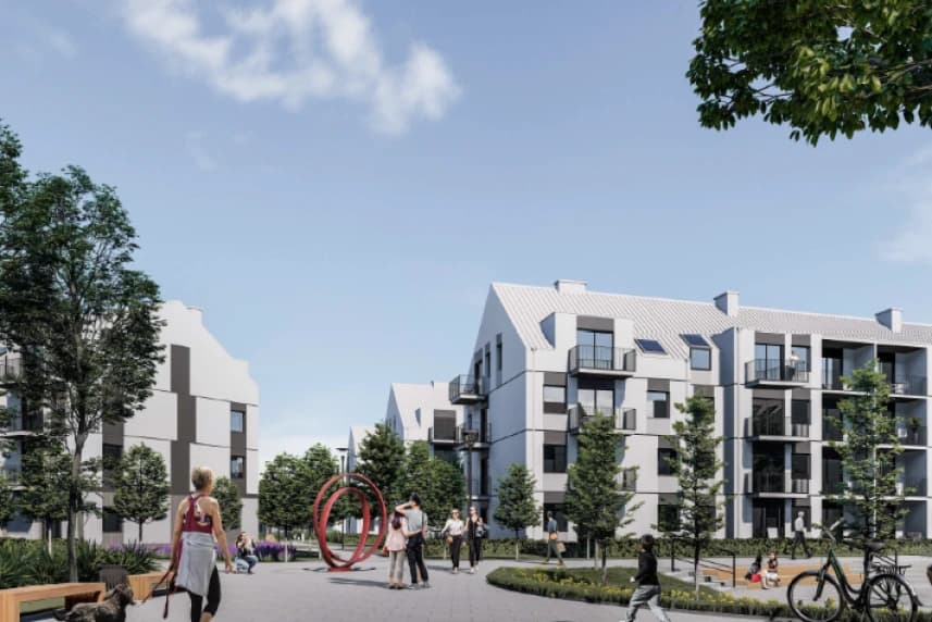 Jest umowa na realizację kolejnego etapu osiedla Wrzosowe Wzgórze Wizualizacja osiedla Wrzosowe Wzgórze