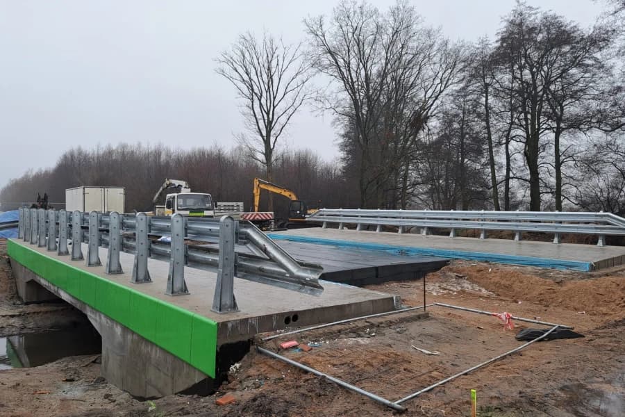 Most nad Chełszczącą został oddany do użytku Most nad Chełszczącą