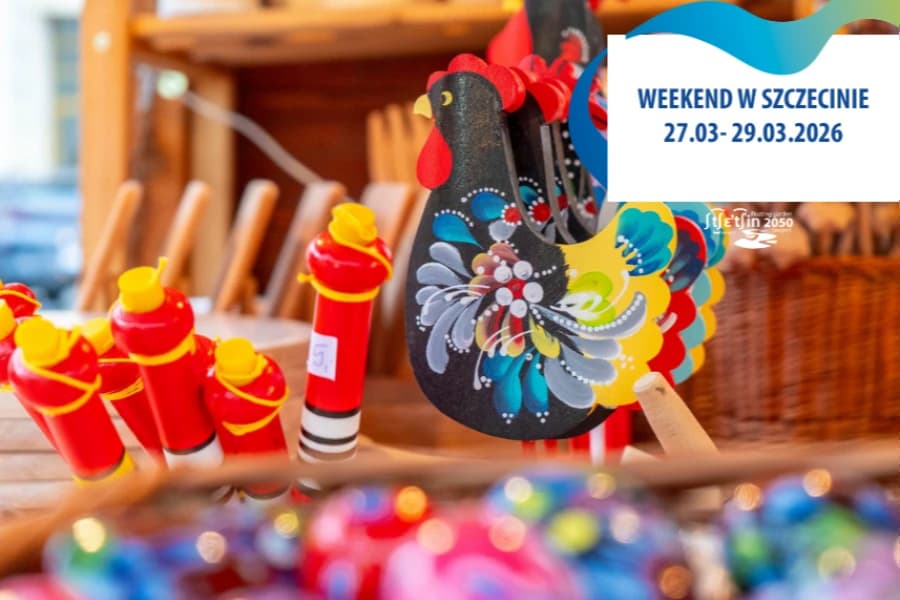 Weekend w Szczecinie 27.03.-29.03. Co się dzieje w mieście? Grafika ilustracyjna. Weekend w Szczecinie 27.03.-29.03. Co się dzieje w mieście?
