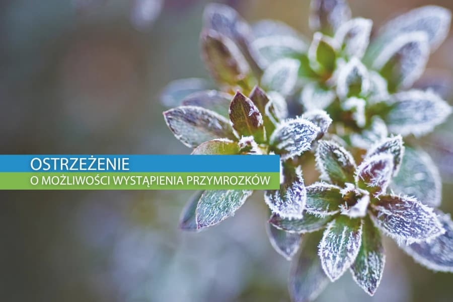 Ostrzeżenie meteorologiczne o wystąpieniu przymrozków Ostrzeżenie meteorologiczne o wystąpieniu przymrozków
