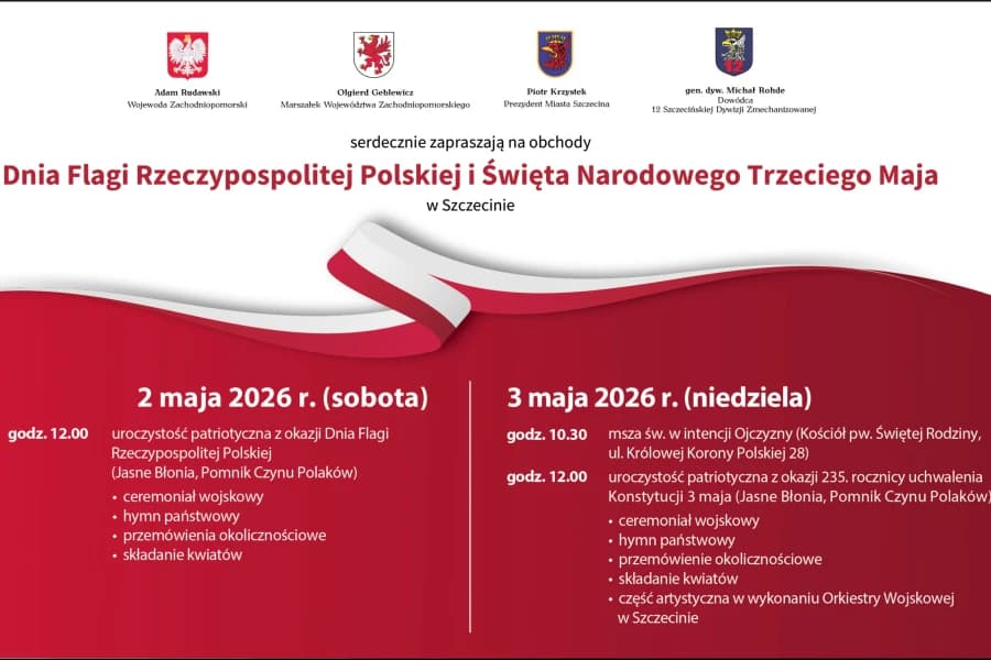 Święto Flagi RP i rocznica uchwalenia Konstytucji Trzeciego Maja Święto Flagi RP i rocznica uchwalenia Konstytucji Trzeciego Maja. Grafika ilustracyjna