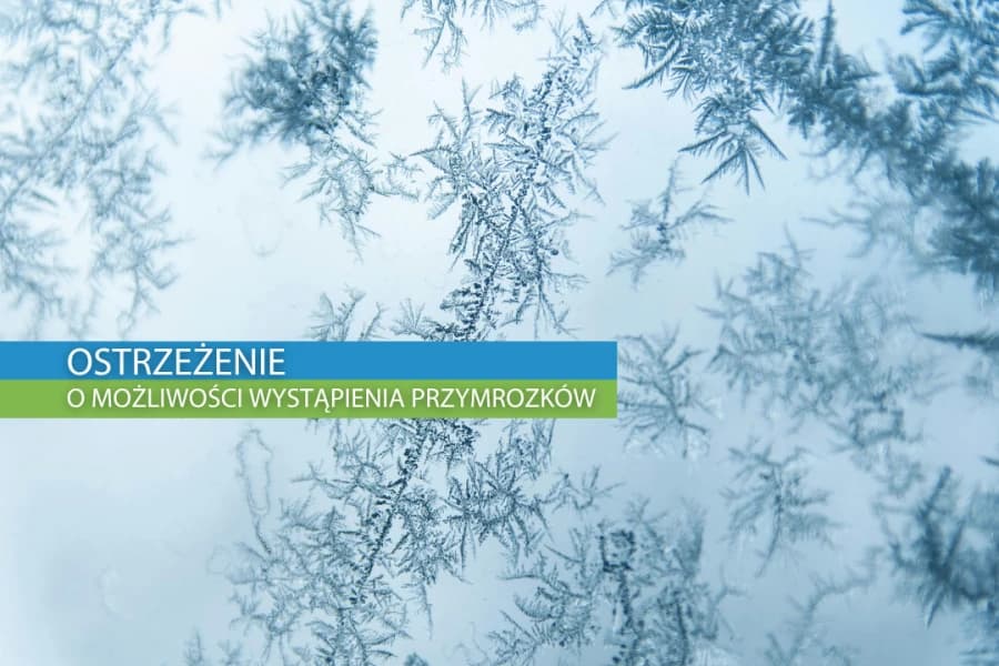 Ostrzeżenie meteorologiczne I stopnia o przymrozkach Grafika ilustracyjna