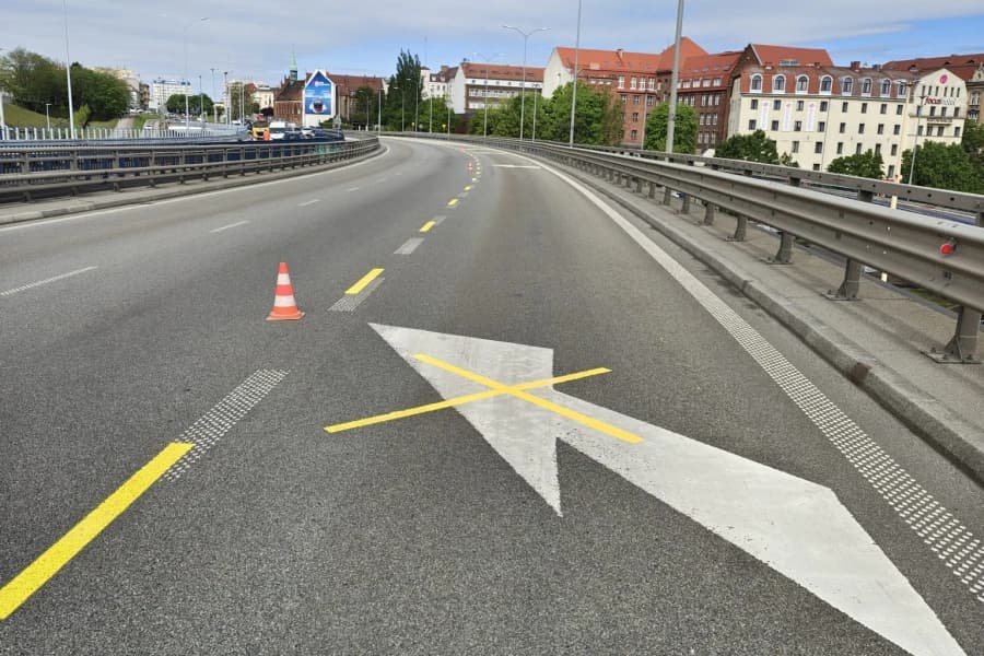 Tymczasowa organizacja ruchu na Trasie Zamkowej Tymczasowa organizacja ruchu na Trasie Zamkowej