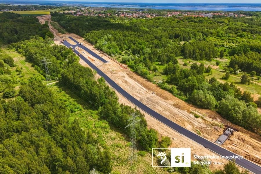 Trasa Północna nabiera kształtów. Kolejny odcinek z nową nawierzchnią Trasa Północna - widok z góry