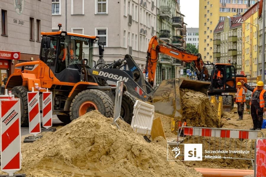 Przebudowa ulicy Emilii Plater: wieści z budowy #1 Przebudowa ulicy Emilii Plater.