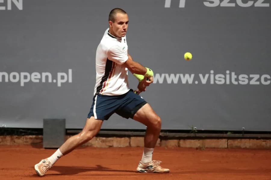 Daniel Michalski żegna się z Invest in Szczecin Open. Möller wygrał 6:2, 6:4 Michalski zatrzymany w Meczu Dnia. Moeller za mocny dla Polaka (Daniel Michalski, tenisista, materiały prasowe Invest in Szczecin Open)