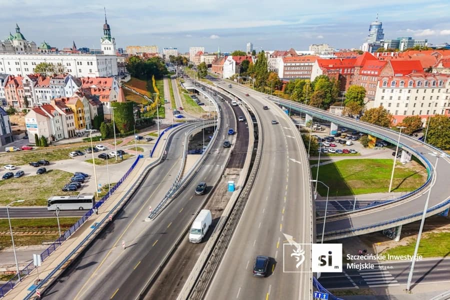 Trasa Zamkowa będzie zamknięta w kierunku wyjazdowym. Utrudnienia już od piątku Trasa Zamkowa w Szczecinie