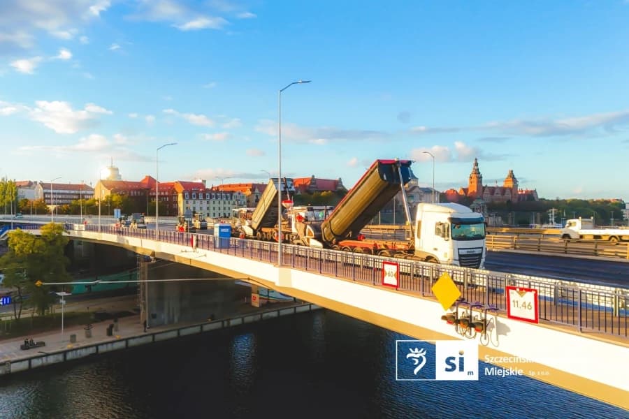 Remont Trasy Zamkowej. Nadchodzący weekend bez przejazdu w kierunku prawobrzeża Samochody ciężarowe na Trasie Zakowej.