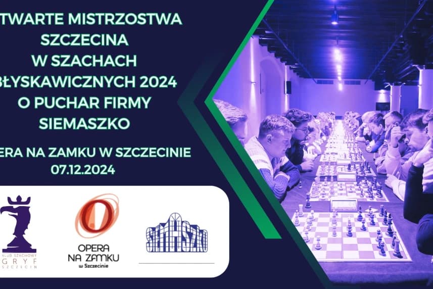 Otwarte Mistrzostwa Szczecina w Szachach Błyskawicznych 2024 o Puchar Firmy Siemaszko