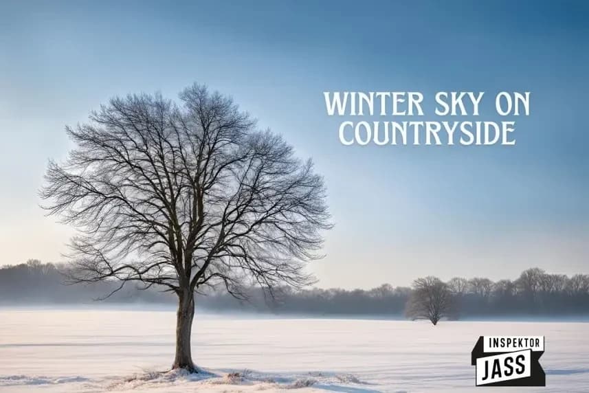 Inspector Jass searching for clues: ‘Winter Sky on Countryside’