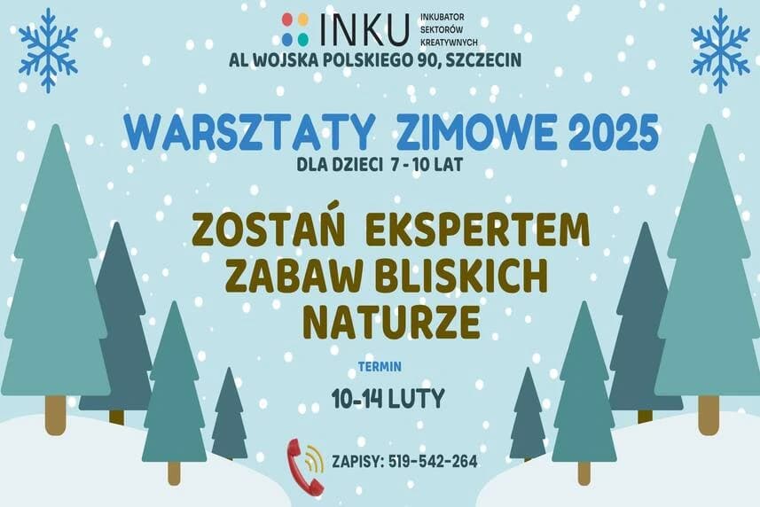 Warsztaty zimowe z EduFanką "Zostań Ekspertem Zabaw Bliskim Naturze!"