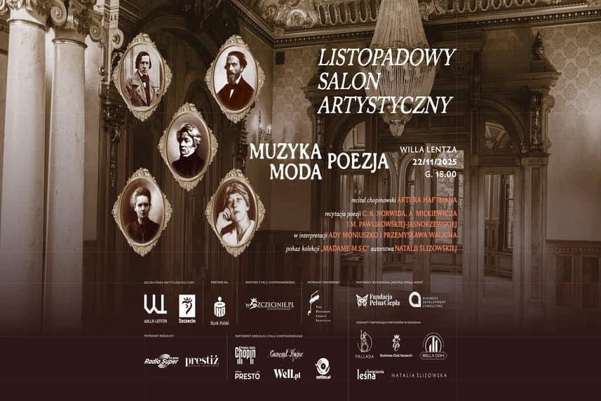Listopadowy Salon Artystyczny w Willi Lentza. Muzyka. Poezja. Moda
