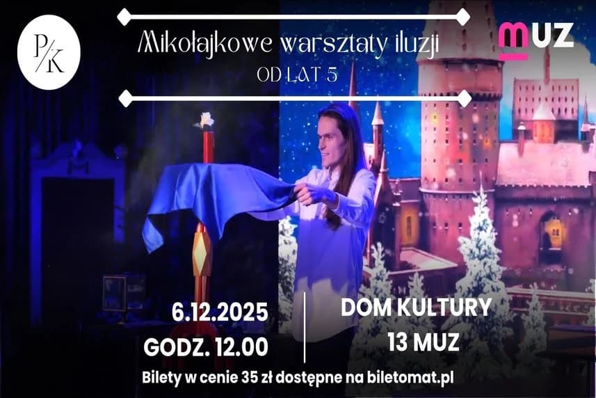 Mikołajkowe warsztaty iluzji dla dzieci i młodzieży