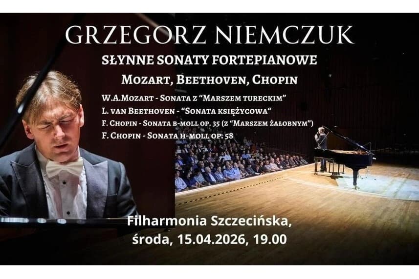 Grzegorz Niemczuk - „Słynne Sonaty Fortepianowe – muzyka i słowo” Grzegorz Niemczuk - „Słynne Sonaty Fortepianowe – muzyka i słowo”