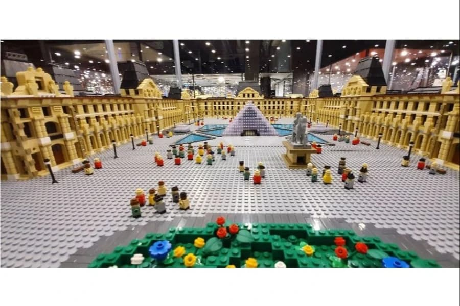 Ausstellung von Lego-Gebäuden Ausstellung von Lego-Gebäuden