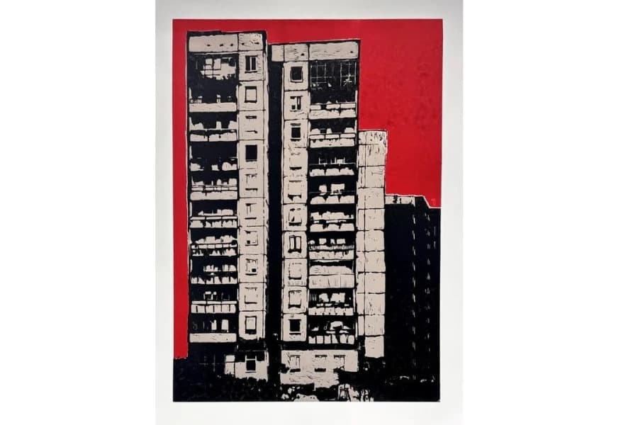 Izabela Herbich "Miejska utopia"- grafika Izabela Herbich "Miejska utopia"- grafika