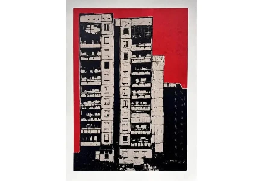 Izabela Herbich „Städtische Utopie“ - Grafik