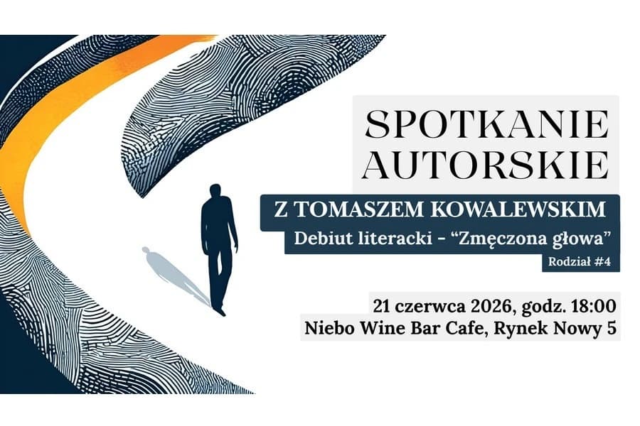 Cykl spotkań autorskich z Tomaszem Kowalewskim - Debiut literacki „Zmęczona Głowa” Cykl spotkań autorskich z Tomaszem Kowalewskim - Debiut literacki „Zmęczona Głowa”