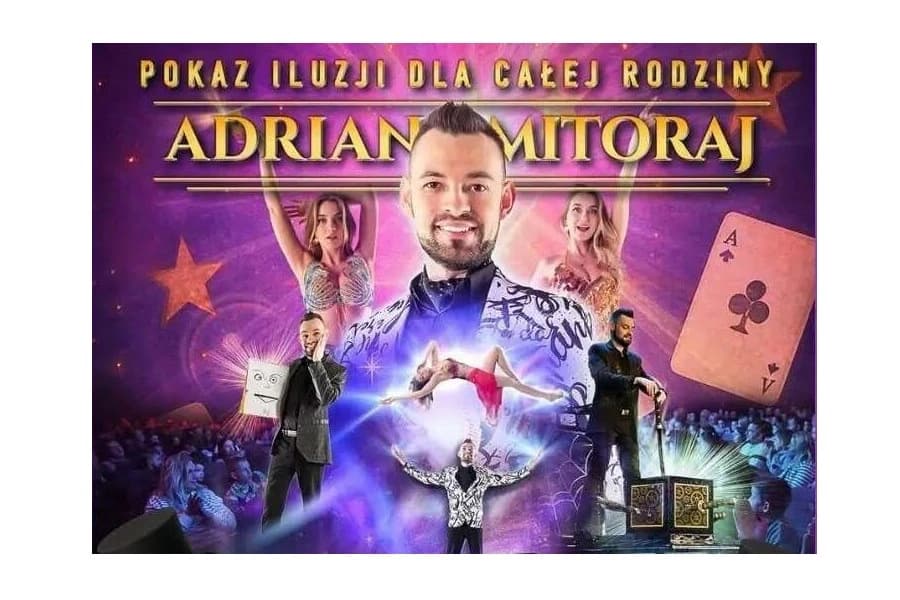 Adrian Mitoraj Iluzjonista – familijny pokaz iluzji