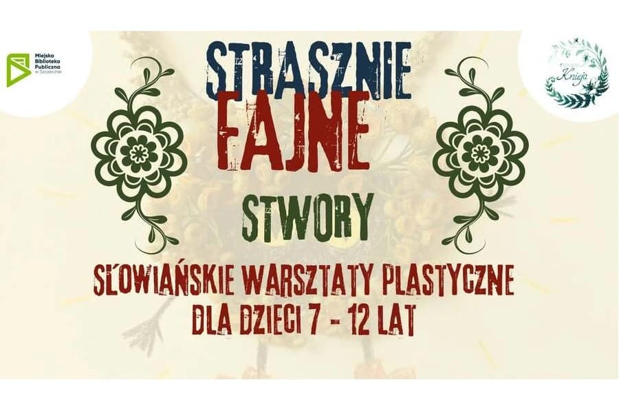 Strasznie fajne stwory! Kreatywne warsztaty dla dzieci w Bibliotece Strasznie fajne stwory! Kreatywne warsztaty dla dzieci w Bibliotece