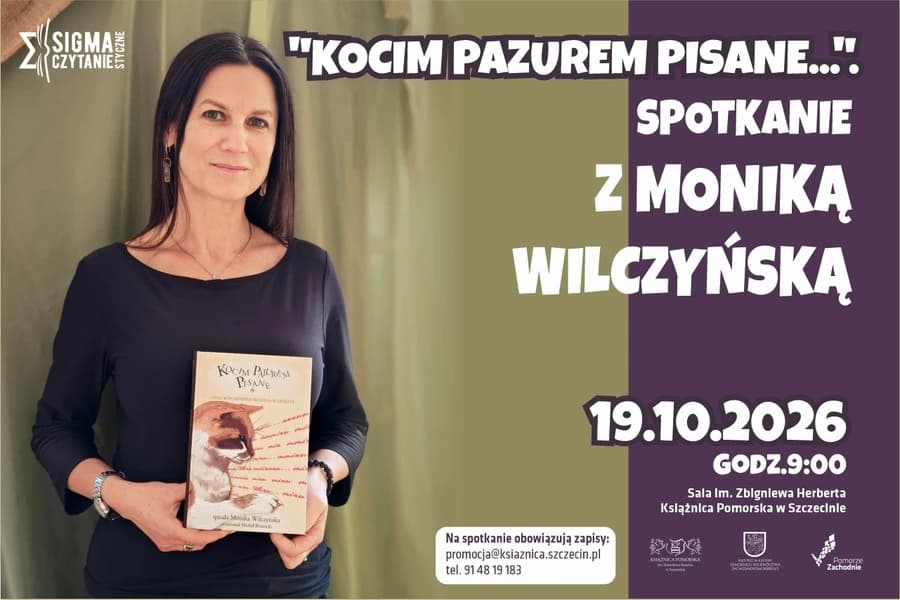 „Kocim pazurem pisane, czyli wspomnienia Rudolfa Rudykota” – spotkanie z Moniką Wilczyńską